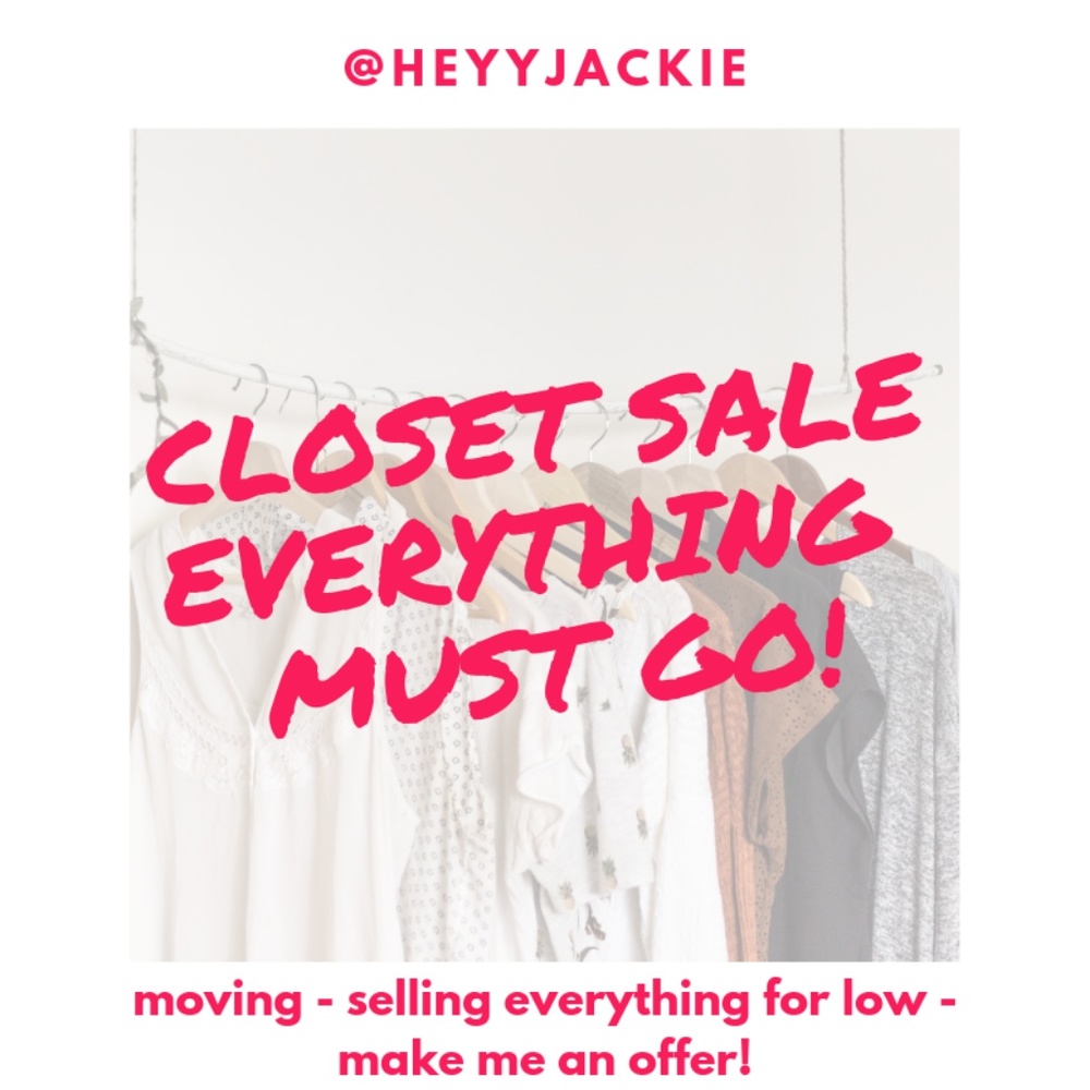 CLOSET SALE!